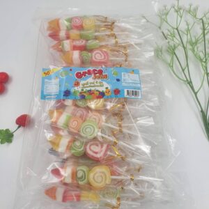 ขนมเยลลี่เสียบไม้ Grace Jelly BBQ Sticks 1 แพ็ค 50 ไม้